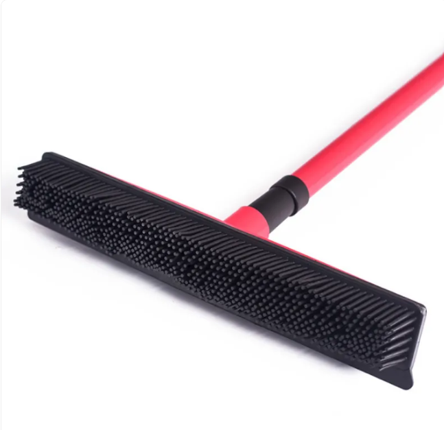 Extendable Pet Hair Removal Rubber Broom