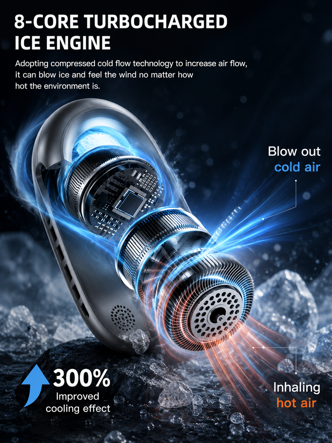 Image of Bladeless Hanging Neck Fan