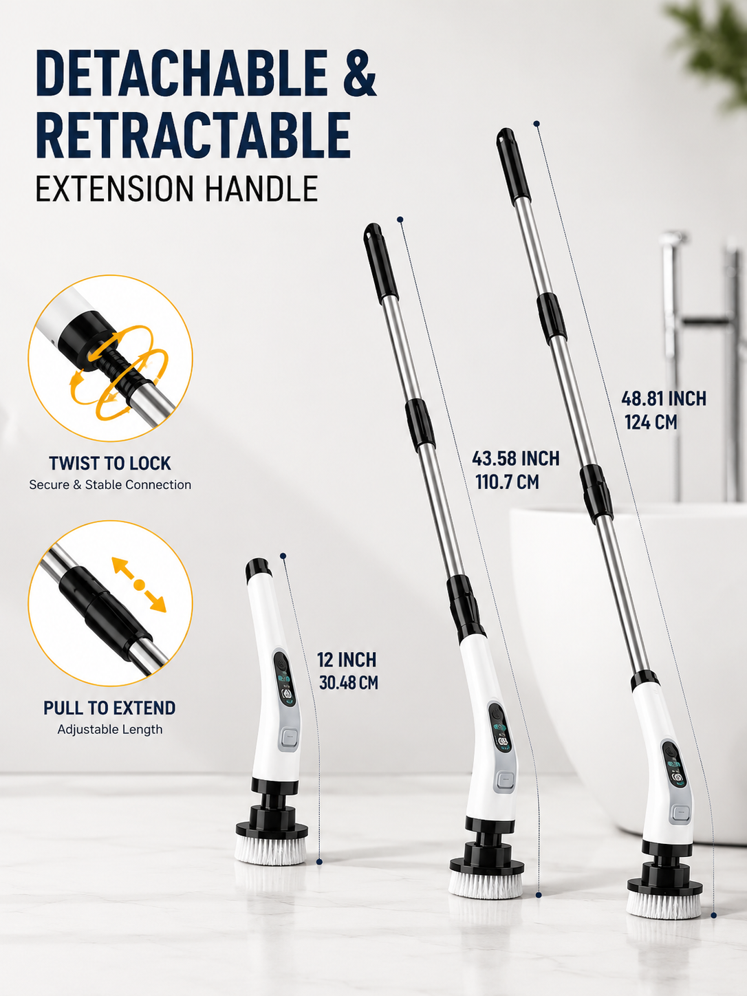 Image of Cordless Electric Cleaning Brush 7-in-1