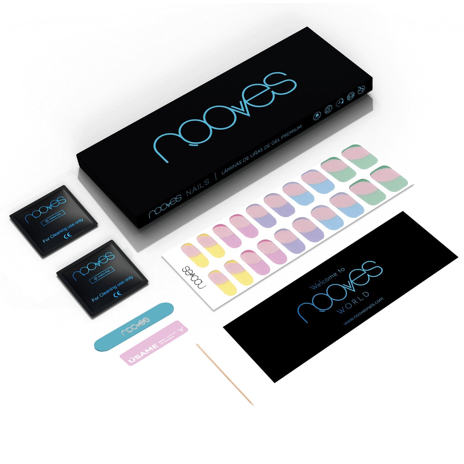 Láminas de Gel - French Party - Nooves Nails